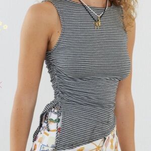 Lisa Says Gah! Erin Tank Caviar Gingham